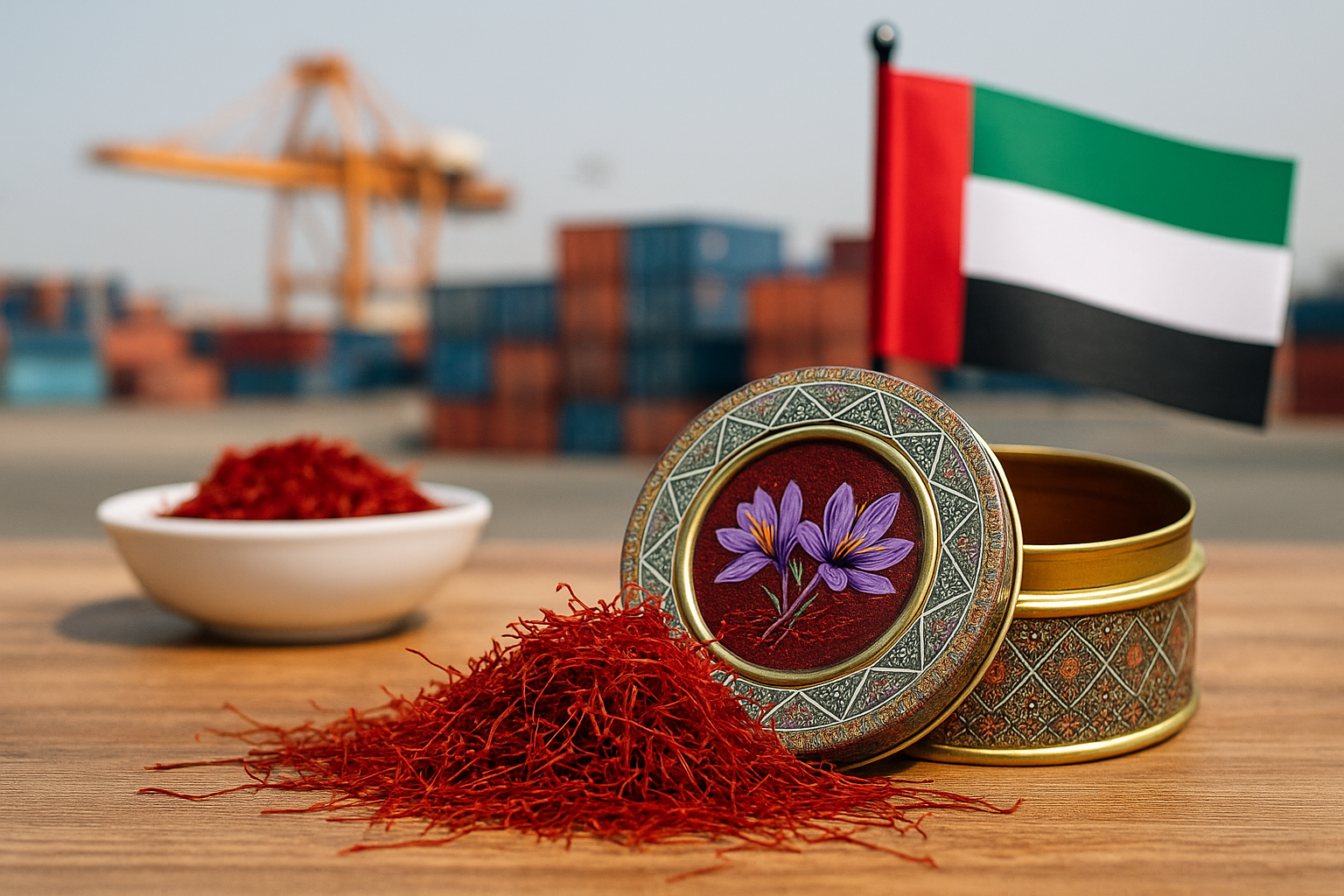 صادرات زعفران به دبی